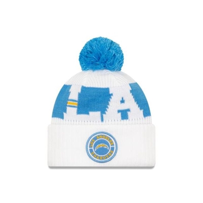 Blue Los Angeles Chargers Hat - New Era NFL Alternate Cold Weather Sport Knit Beanie USA0174928